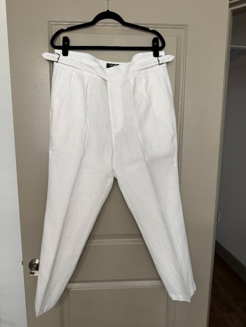 Todd Snyder Irish Linen Gurkha Trouser in White